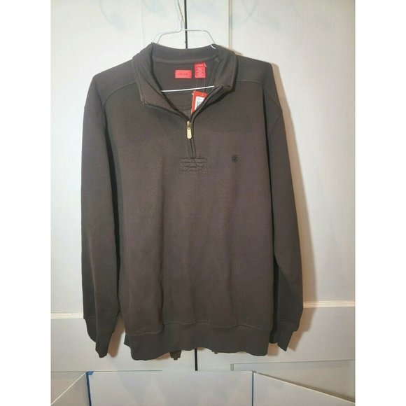 NEW Men IZOD Sport XL‎ Long Sleeve 1/4 Zip Pullover - Picture 3 of 7